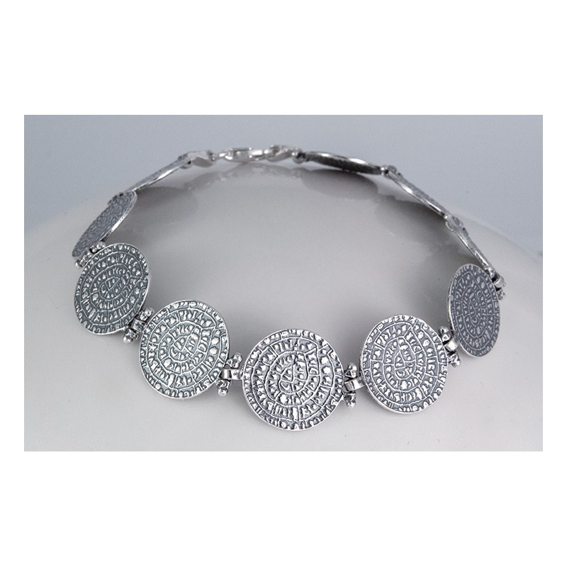 Sterling Silver 925 Disc of Phaistos