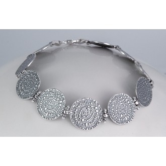 Sterling Silver 925 Disc of Phaistos