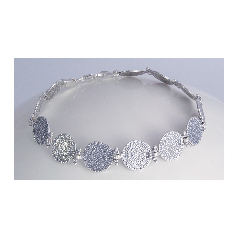 Sterling Silver 925 Disc of Phaistos