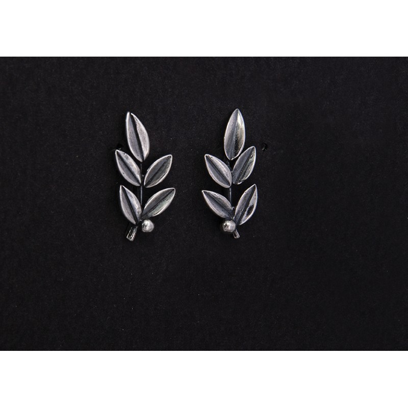 Sterling Silver 925 Olive Leaves
