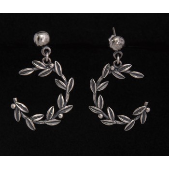 Sterling Silver 925 Olive Leaves