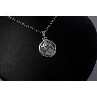 Sterling Silver 925 Hermes Coin