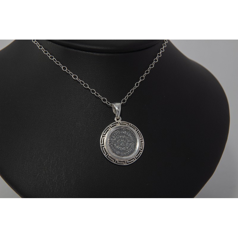 Sterling Silver 925 Meander&Disc Of Phaistos