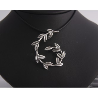 Sterling Silver 925 Olive Leaves