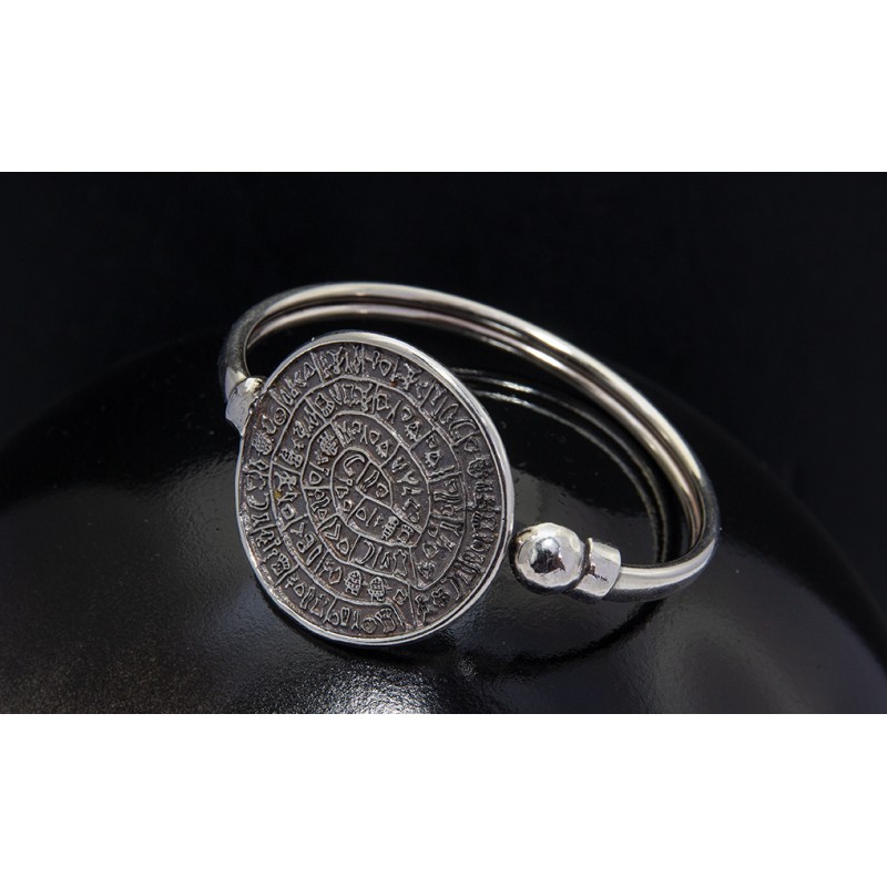 Sterling Silver 925 Disc of Phaistos