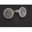 Sterling Silver 925 Meander,Owl Coin
