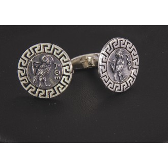 Sterling Silver 925 Meander,Owl Coin