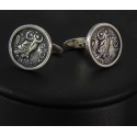 Sterling Silver 925 Owl Coin
