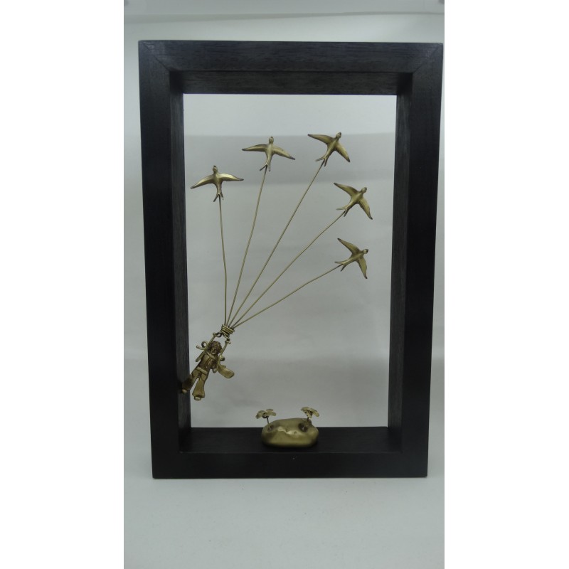 Hand Made Oxidized Bronze Frame Of The Little Prince
