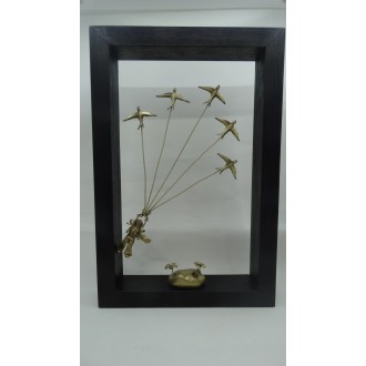 Hand Made Oxidized Bronze Frame Of The Little Prince
