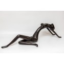 Hand Made Oxidized Bronze Laying Woman