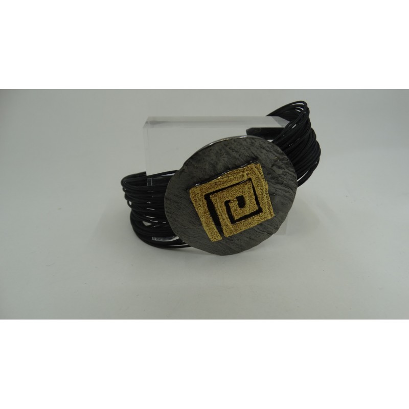 Sterling Silver 925 Rhodium plating & 24k Gold Plating Greek Key