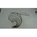 Sterling Silver 925 Rhodium & 24k Gold Plating Spiral