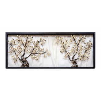 Hand Made Oxidized Bronze Double Tree