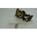 Sterling Silver 925 Rhodium & 24k Gold Plating Spiral