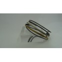 Sterling Silver 925 Rhodium &24k White & Yellow Gold Plating