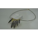 Sterling Silver 925 Rhodium & 24k Gold Plating Olive leaves