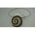 Sterling Silver 925 Rhodium & 24k Gold Plating Spiral