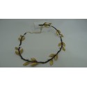 Sterling Silver 925 Rhodium & 24k Gold Plating Olive leaves