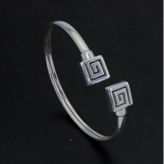 Sterling Silver 925 Greek Key