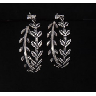 Sterling Silver 925 Olive Leaves