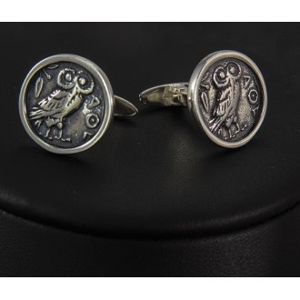 Sterling Silver 925 Owl Coin