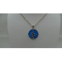 Sterling Silver 925 Circle Whith Olive Leaves