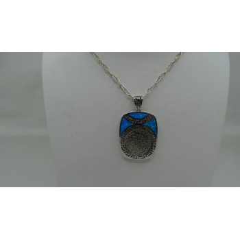 Sterling Silver 925 Greek Key & Disc Of Phaistos