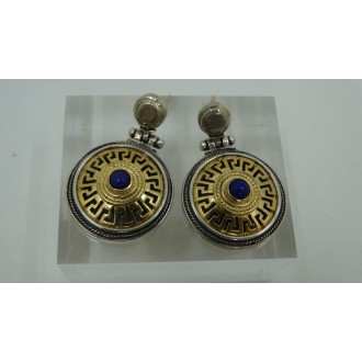 Sterling Silver 925 & Gold Plated Greek Key
