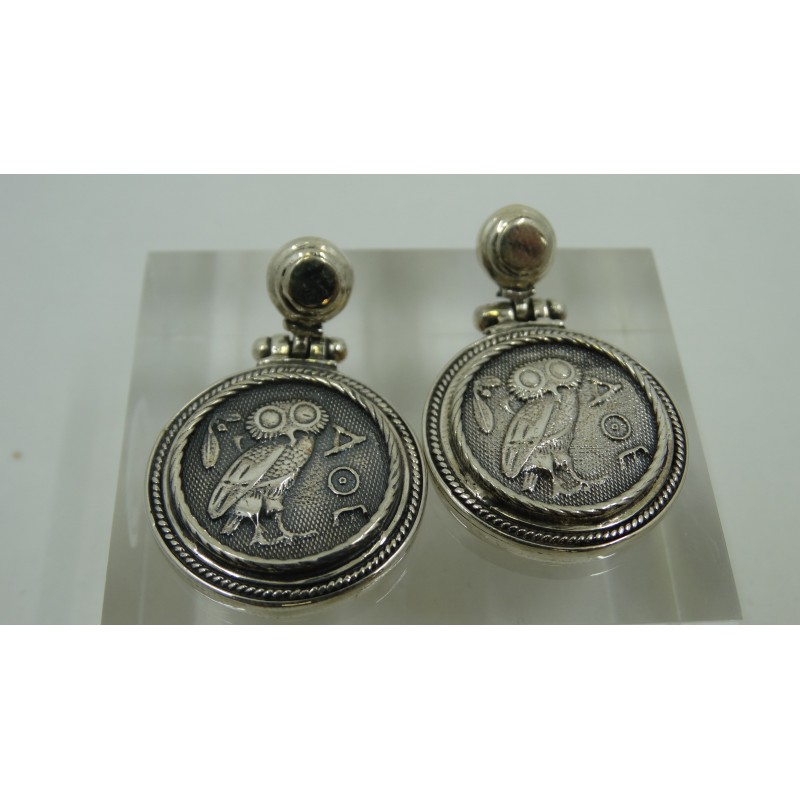 Sterling Silver 925 Hand Made Ancient Greek Copy-Owl