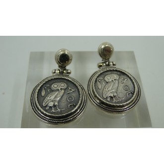 Sterling Silver 925 Hand Made Ancient Greek Copy-Owl
