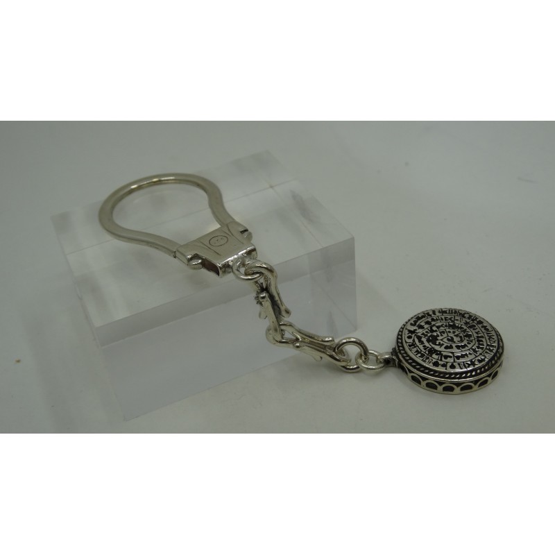 Sterling Silver 925 Hand Made Disc Of Phaistos
