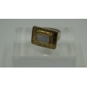 Sterling Silver 925 & Gold Plated Meander Hand Made Ancient Greek Copy-Greek Copy