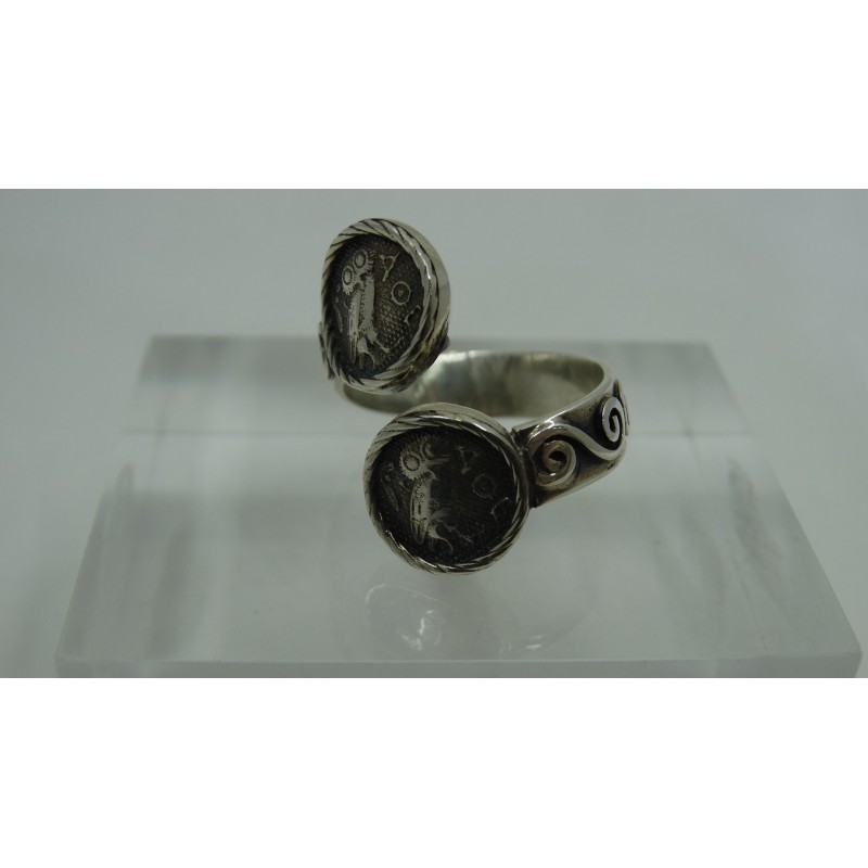 Sterling Silver 925 Hand Made Ancient Greek Copy-Owl