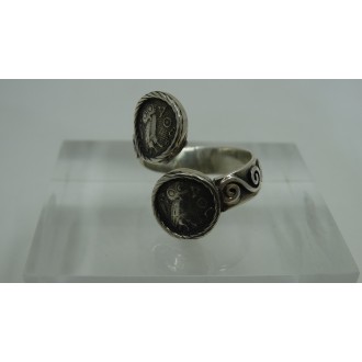 Sterling Silver 925 Hand Made Ancient Greek Copy-Owl