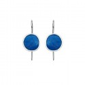 SILVER(925) Ciel Enamel Earrings with Circle