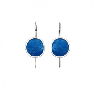SILVER(925) Ciel Enamel Earrings with Circle