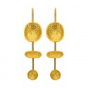 SILVER(925) Gold-plated Earrings Inspired by Cycladic Idols