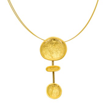 SILVER(925) Gold-plated Necklace Inspired by Cycladic Idols