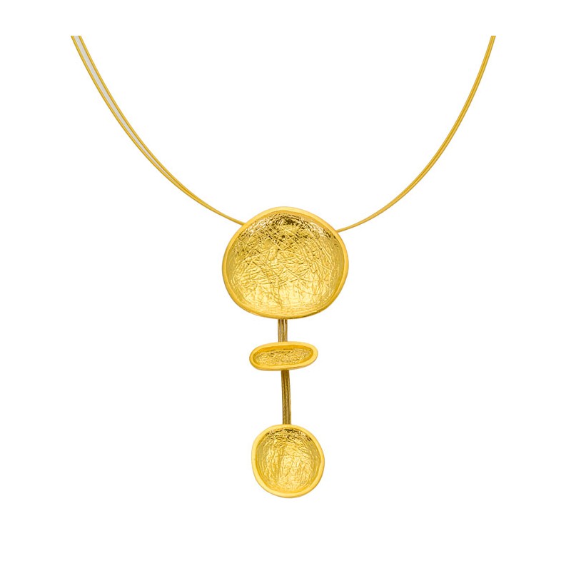 SILVER(925) Gold-plated Necklace Inspired by Cycladic Idols