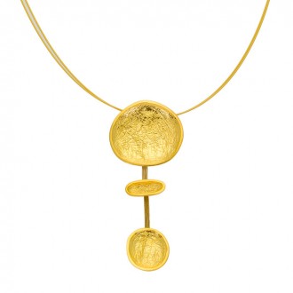 SILVER(925) Gold-plated Necklace Inspired by Cycladic Idols